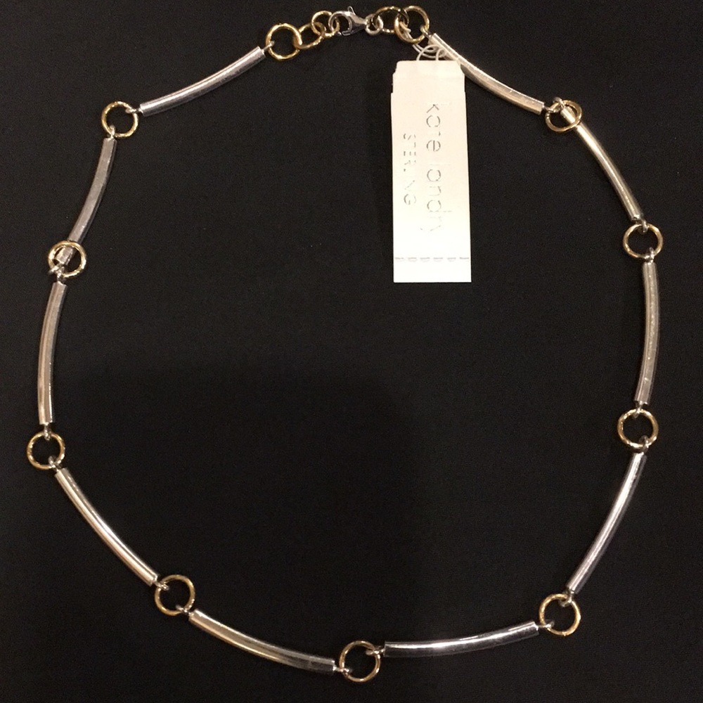 Kate Landry Sterling silver/gold accent necklace